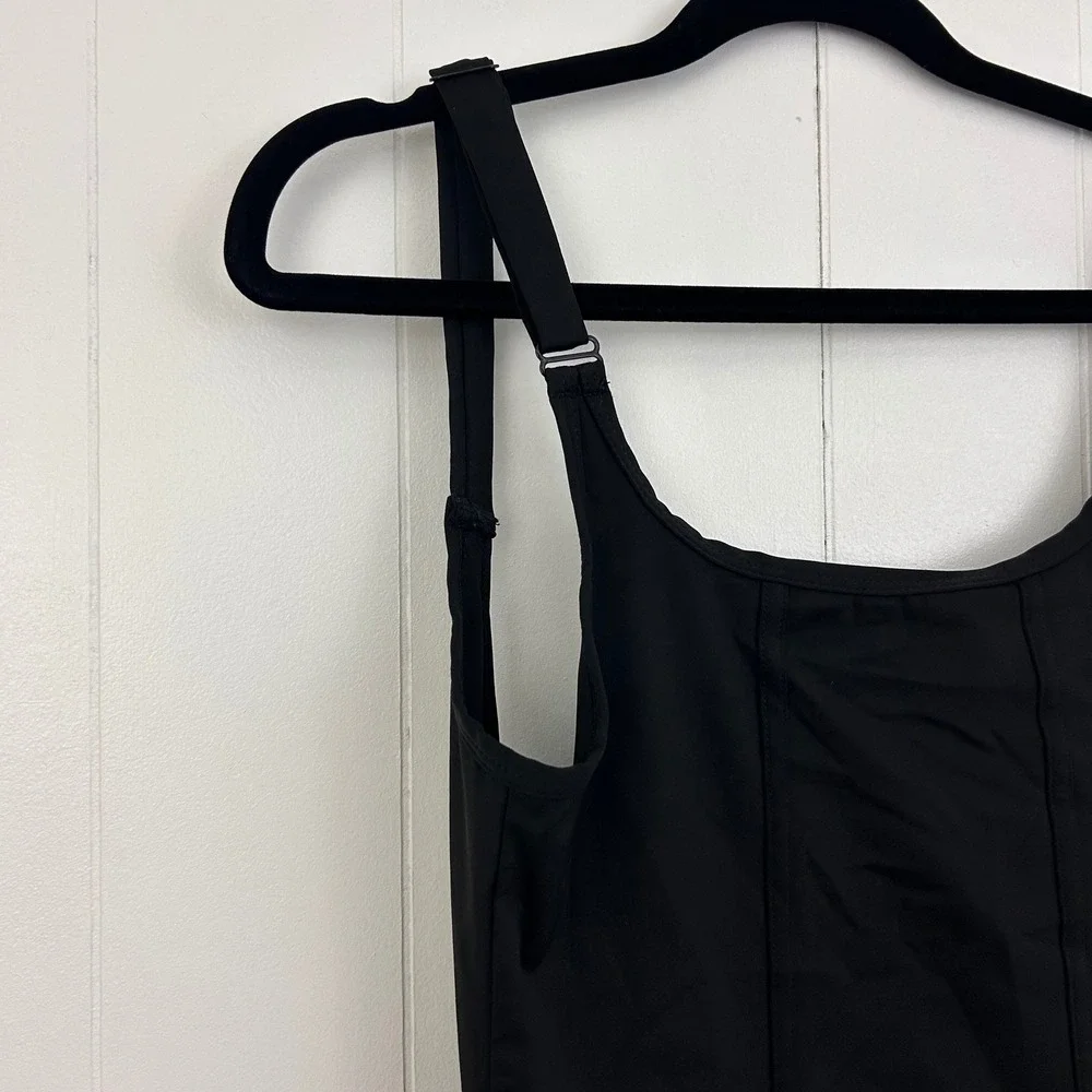 O to S Black Shapewear Camisole Tank Top Hook and Eye Back Style YT8769 Size S - Picture 3 of 6